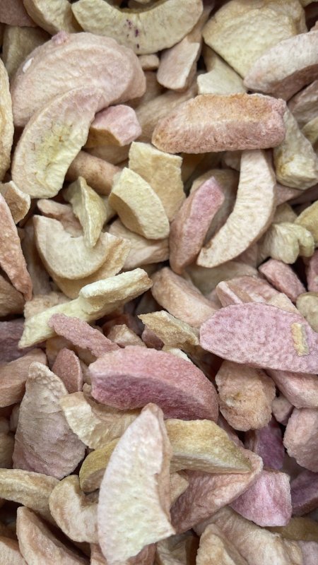 خوخ مقرمش مجفف بالتبريد