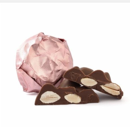 شوكولاته لوركا بحشوه اللوز بالحليب ( زهري)