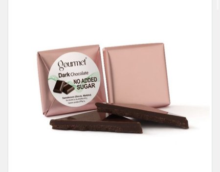 شوكولاته جورميت مربع ساده ( بدون سكر)