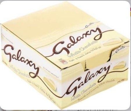 جلاكسي شوكولاته بيضا ٢٤ حبه