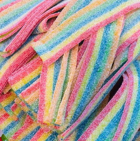 علبه كاندي ملون طويل ( كيلو)