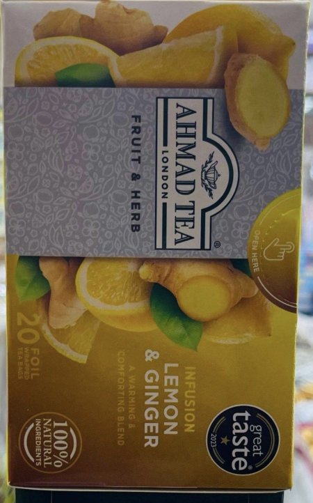 شاي بالليمون والزنجبيل