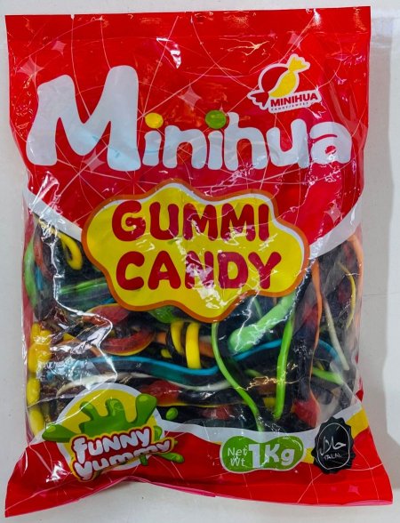 Gummi candy حيه ملونه اسود(كيلو)