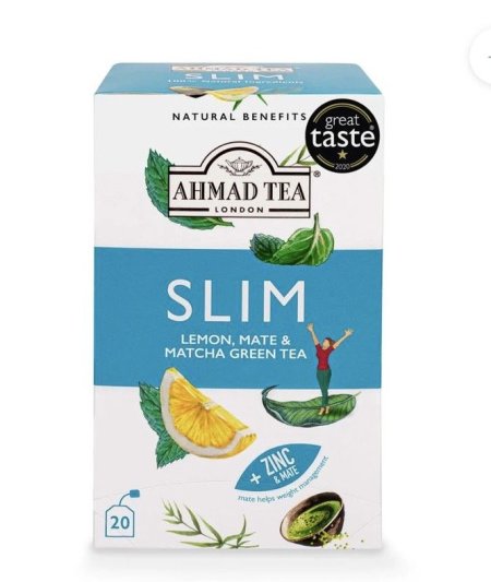 شاي احمد شاي التنحيف بالليمون والمته والماتشا